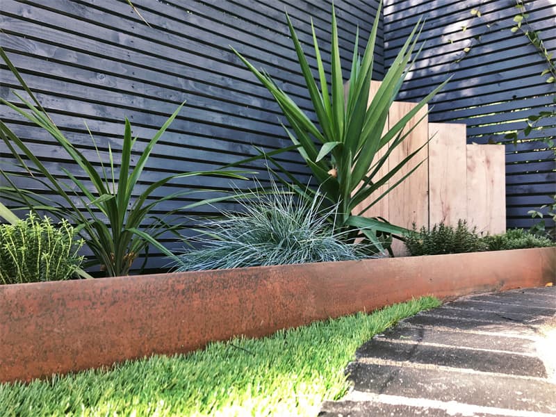 rusted corten steel garden edging For Gardening Articles